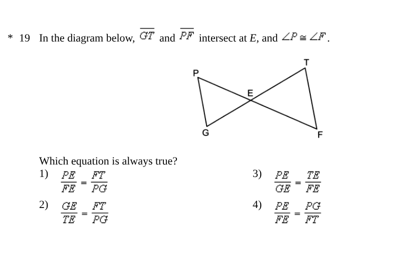 <p><span style="background-color: transparent; font-family: "Times New Roman", serif;">Which equation is always true?</span></p>