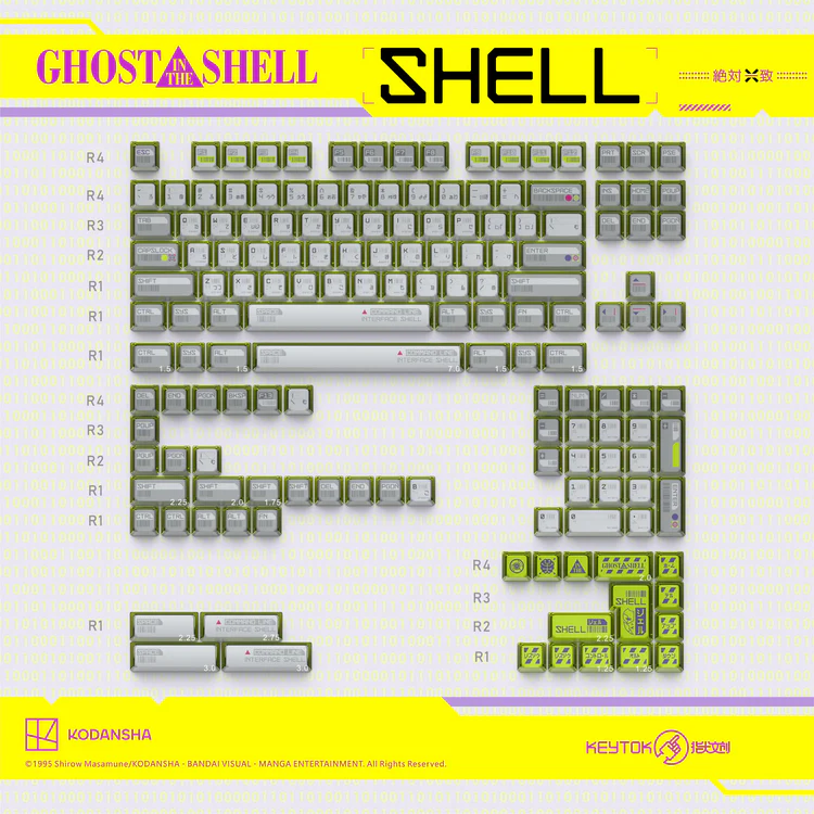<p>Ghost in the Shell Keycap Set - SHELL (PRE-ORDER)</p>