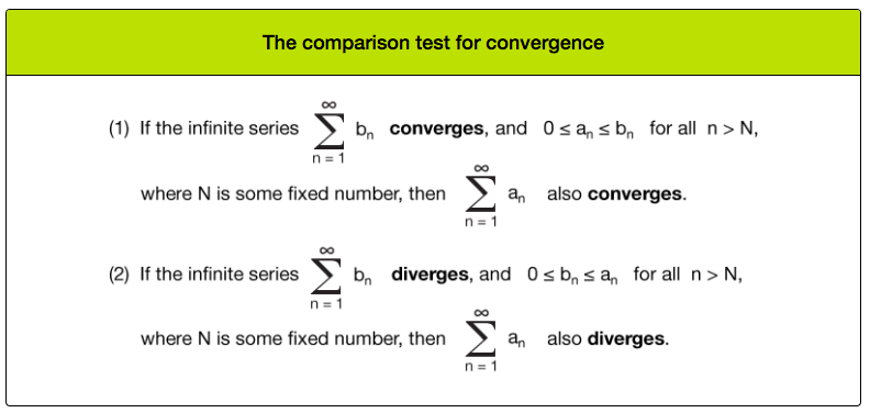 <p>if big converge, small converge</p><p>if small diverge, big diverge</p>