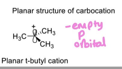 <p>How do alkyl substituents stabilise a carbocation?</p>