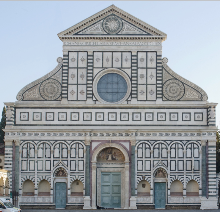 <p>West facade of Santa Maria Novella</p>
