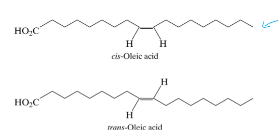 <p>What makes a trans fat different from a normal saturated fat?</p>