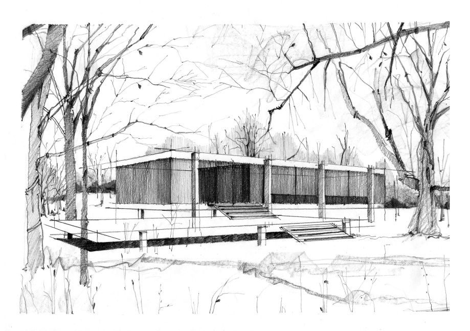 <p>Farnsworth House</p>
