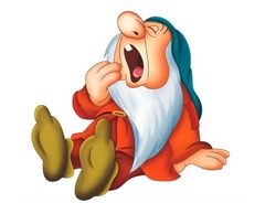 <p>to be tired</p>