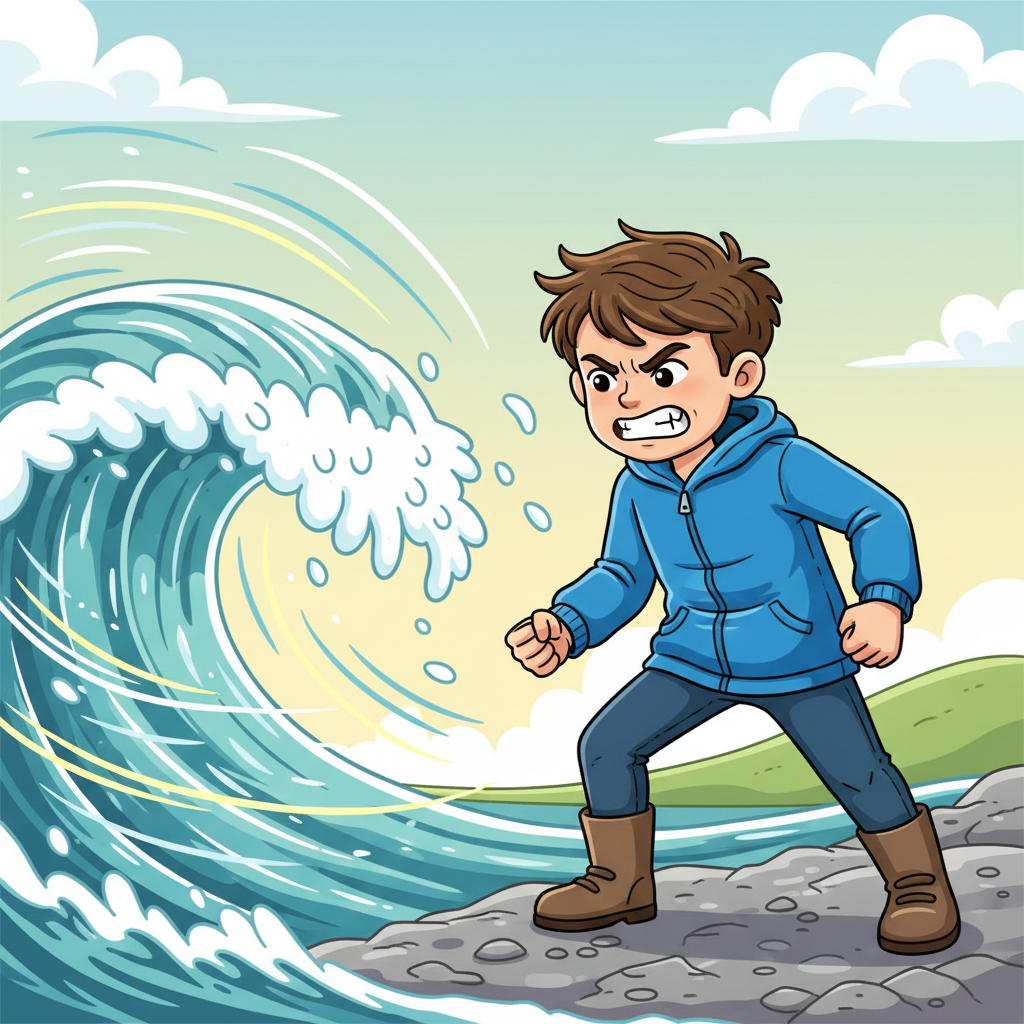 <p>To get ready for something difficult or unpleasant.</p>