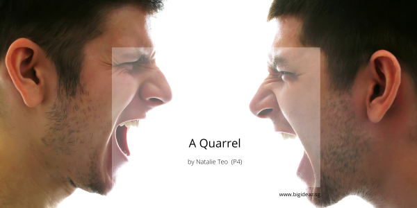 <p>quarrel about / over sth</p>