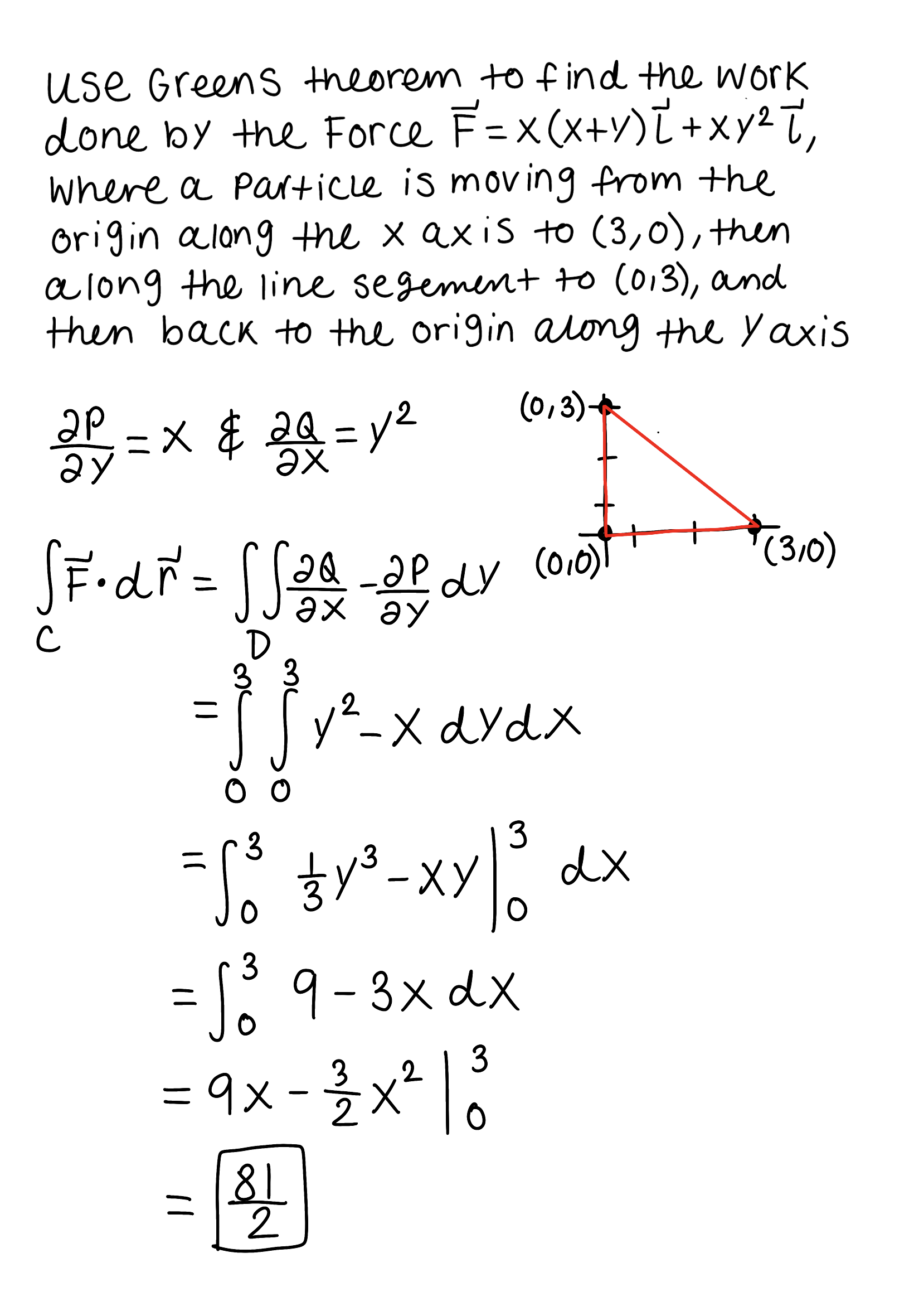 <p>*When you only given points to form a shape, the bounds of the integrals are only constants </p>