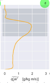 <p>From LES:</p><p>humidity anomaly transport (q’ = q - q<sub>mean</sub>) is highest in the cloud</p>