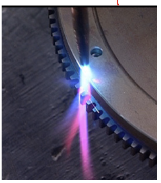 <p>apply induction/localised heating </p><p>→ quench and temper surface regions to form case</p>
