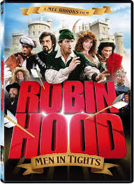 En parodisk version av Robin Hood-myten fylld med satir och slapstick. Huvudkaraktärer: Robin Hood, Little John, Marian, Friar Tuck, Sheriff of Rottingham. Citat: "Unlike some other Robin Hoods, I can speak with an English accent."