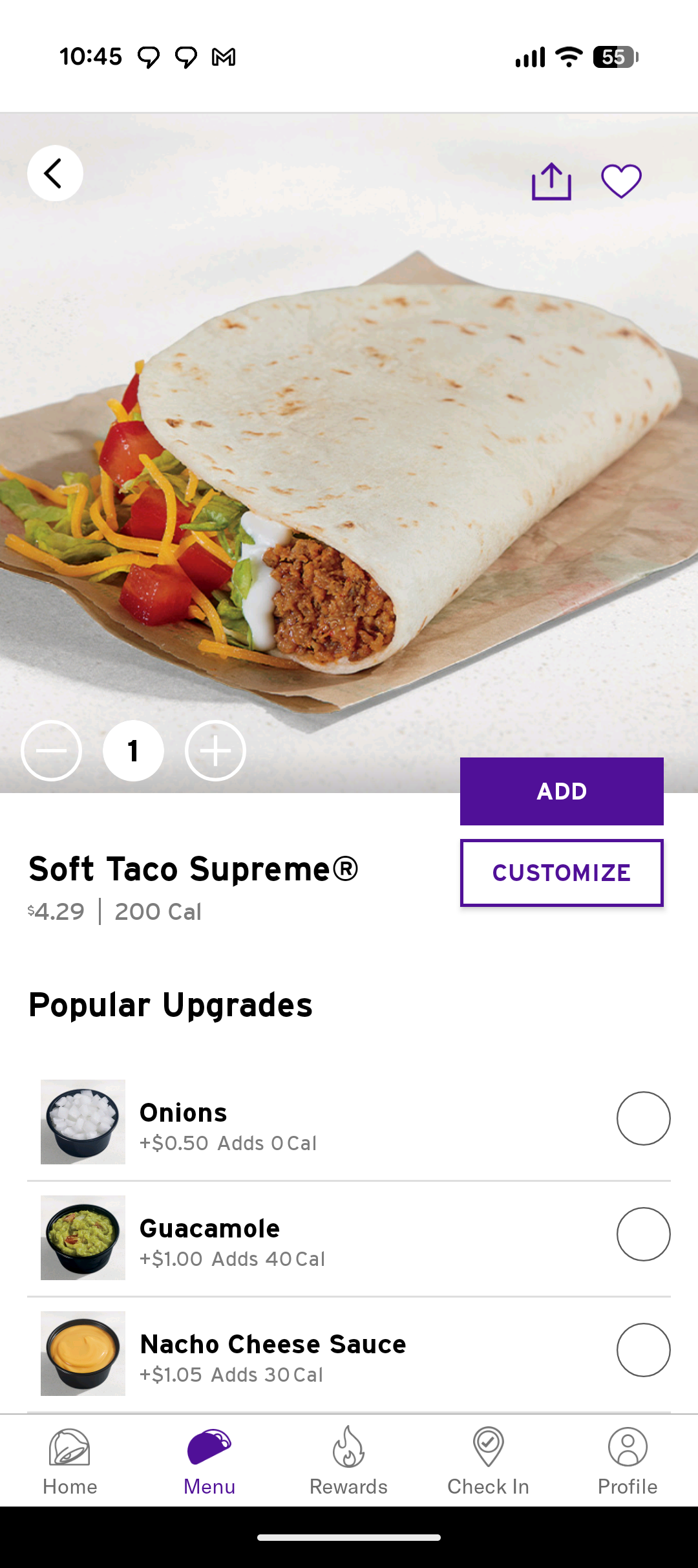 <p>Soft Taco Supreme</p>