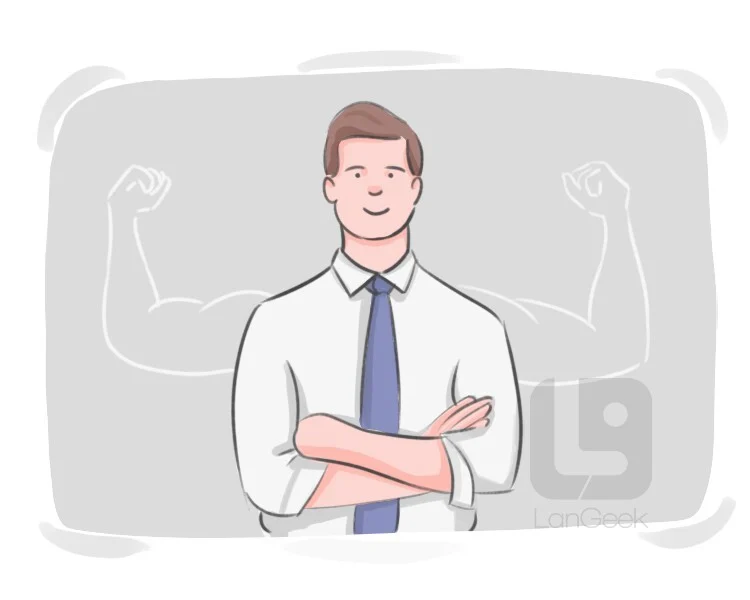 <p>ý chí mạnh | She is strong-willed and determined.</p>