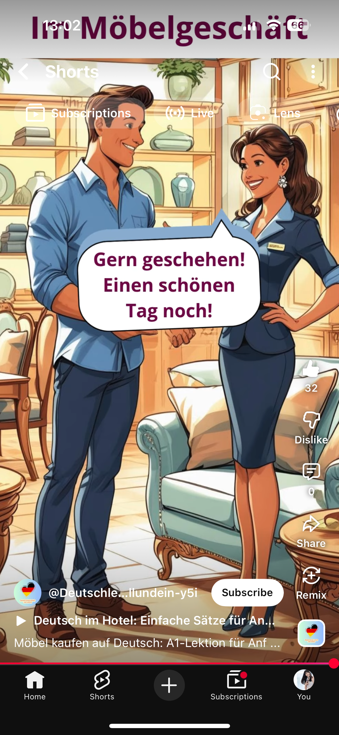 <p>Gern Geschehen </p>
