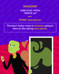 <p>(adj.) offensive or disgusting; foul-smelling; harmful or injurious</p>