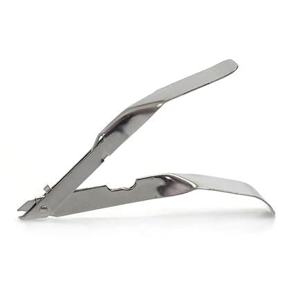 A sterile tool that looks like an uneven pair of scissors; works by pinching the center of the staple so the ends lift out of the skin.