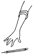 <p>etwas in die Hand bekommen</p>
