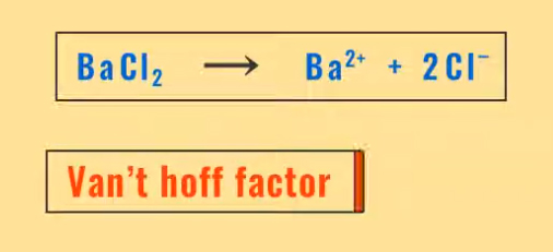 <p><span>What is the Van't hoff factor here?</span></p>