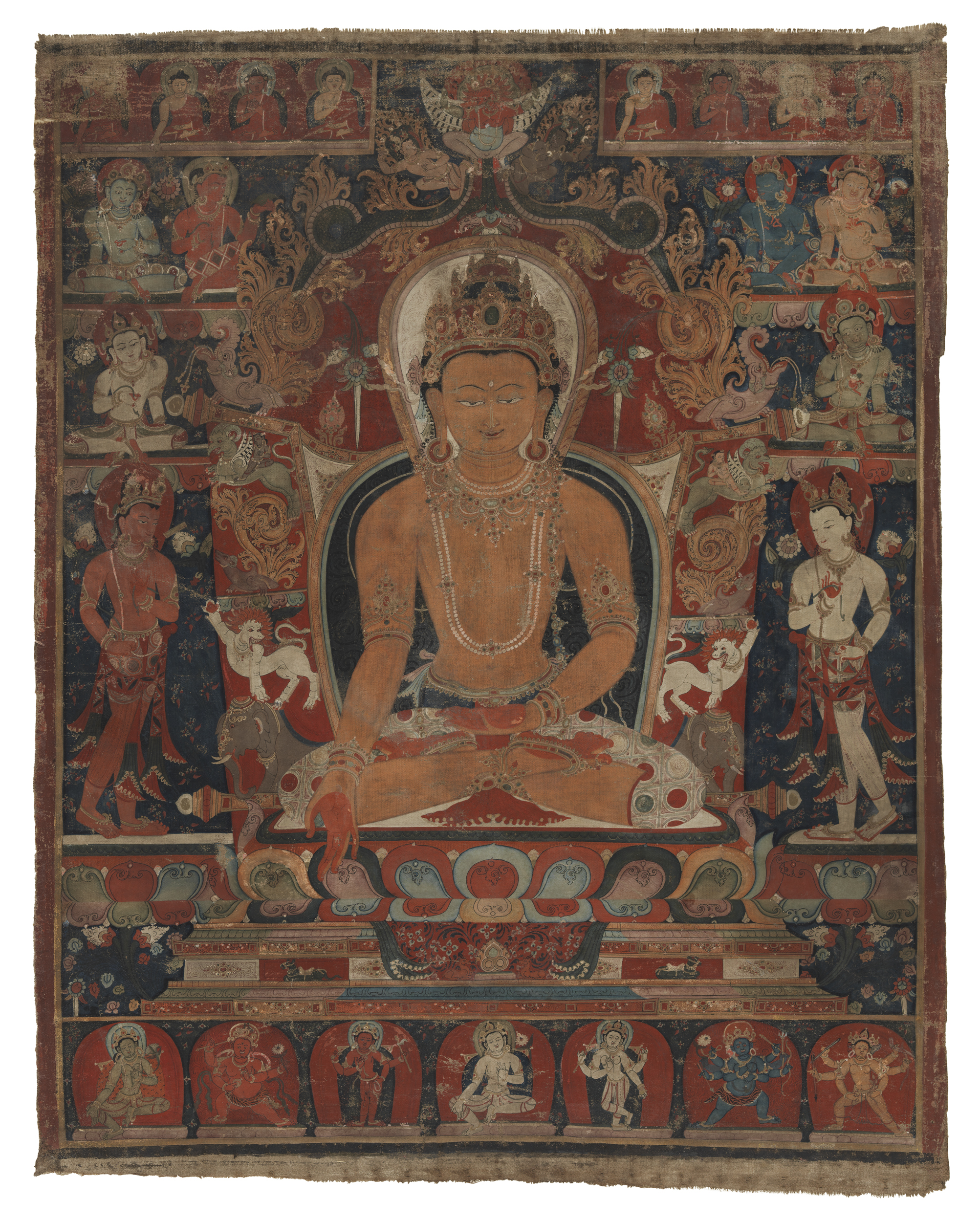 <ul><li><p><span style="background-color: transparent;">Ornateness + head + eye shape = Newari/Beri style</span></p></li><li><p><span style="background-color: transparent;">Jewel is his symbol</span></p></li></ul><p></p>