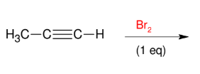 <p>Halogenation of alkynes (Br<sub>2</sub> and alkyne)</p>