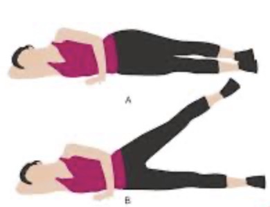 <p>Side lying hip abduction target muscle</p>