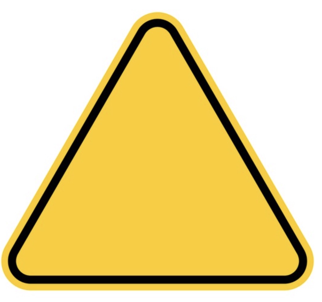 <p>What is the category of signs with this yellow triangle? What kind of messages does it convey?</p>