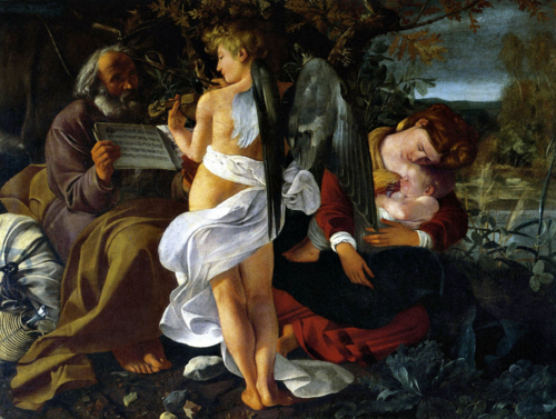 <p>Caravaggio, <em>Rest on the Flight to Egypt</em></p>