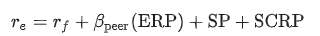 <p>size premium</p><p>company specific risk premium</p>