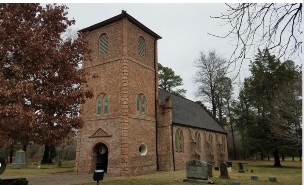 <ul><li><p><span><span>St. Lukes Church, Isle of Wight Virginia, 1685</span></span></p></li></ul><p></p>