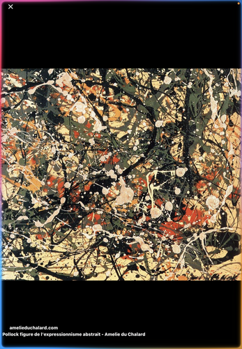 <p>This artwork is characteristic of Abstract Expressionism because it emphasizes:</p>