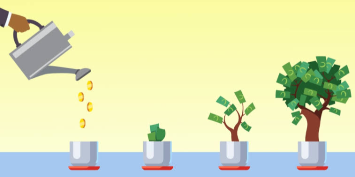 <p>Putting money into a business or asset to make a profit. However, we also use it figuratively to mean putting time, energy, or emotion into something (like a project, a hobby, or a relationship) because you care about the outcome.</p>