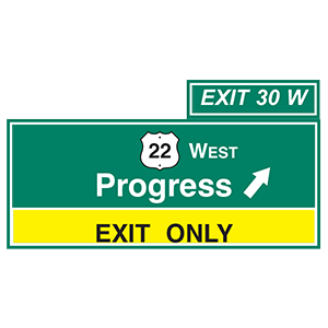 <p>11. IF YOU SEE THIS SIGN ABOVE YOUR LANE, YOU:</p>