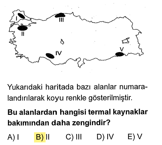 <p>II numaralı bölge (Ege Bölgesi/Afyon-Denizli civarı), Türkiye'de fay hatlarının (horst-graben sistemleri) en yoğun olduğu ve dolayısıyla jeotermal enerjinin/termal kaynakların en fazla olduğu bölgedir.</p>