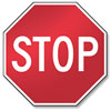 <p>When approaching a stop sign and the car in front of you proceeds, you should:</p>