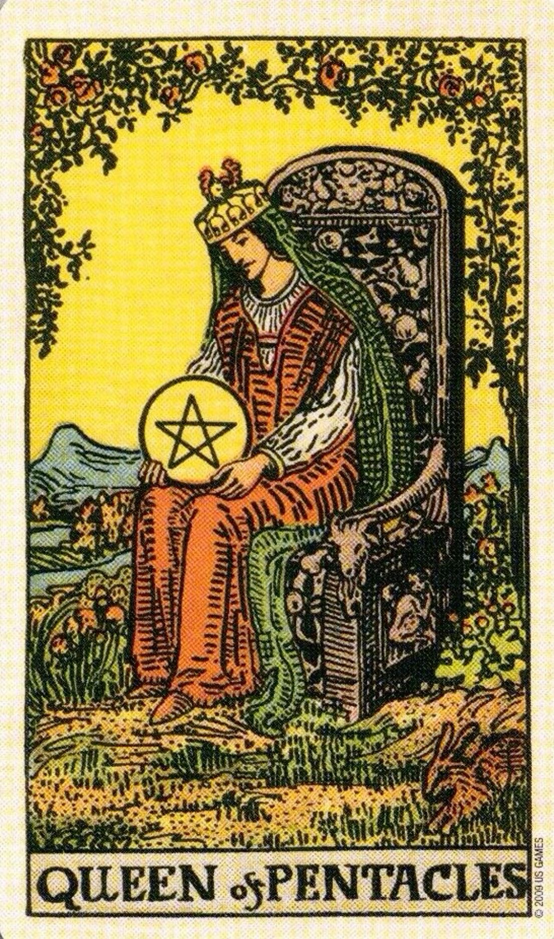 <p>Queen of Pentacles</p>