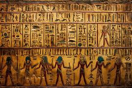 <p>Hieroglyphics </p>