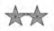 <p>Two silver stars.</p>