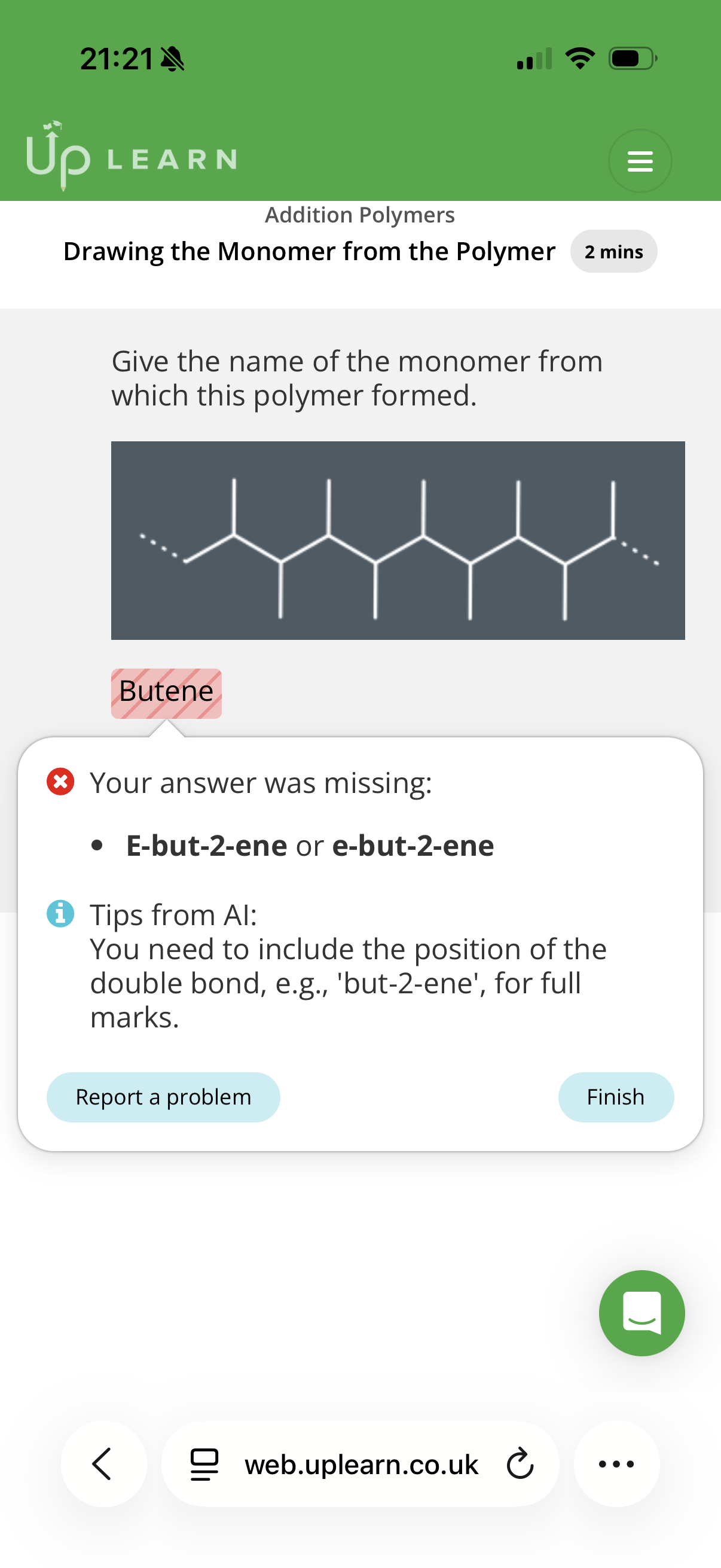 <p>note: Look at the carbons in pairs and check if they have the same substituents. Then remove the ends that attach to the other repeat units and form a double bond.</p>