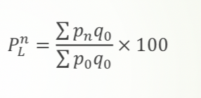 <p>For the quantity index switch the places of Q and P keeping 0 and n in place</p>