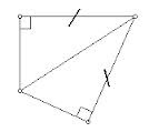 <p>If a hypotenuse and leg of one right triangle are congruent to the corresponding hypotenuse and leg of a second right triangle, then the triangles are congruent.</p>
