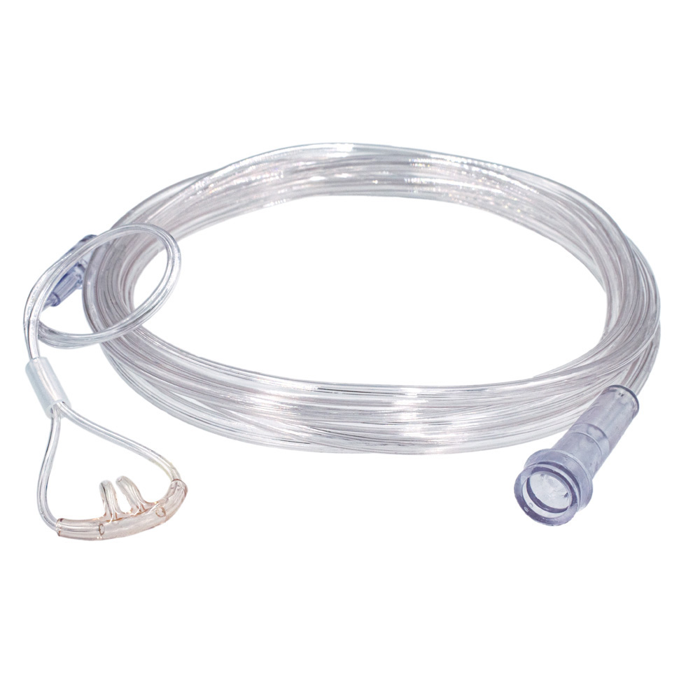<p><span>A device delivering supplemental oxygen through two small prongs placed in the nostrils.</span></p>