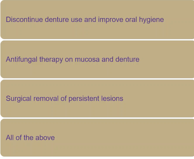 <p>what it the management of INFLAMMATORY PAPILLARY HYPERPLASIA </p>