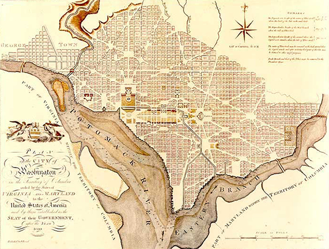 <p>Washington, DC. 1791 </p>