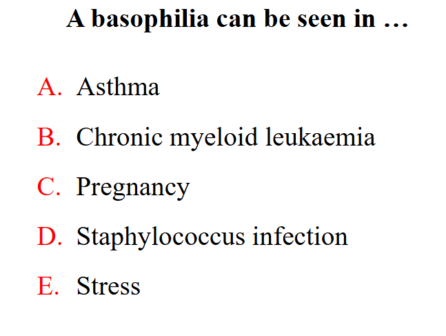 <p>Chronic Myeloid Leukaemia</p>