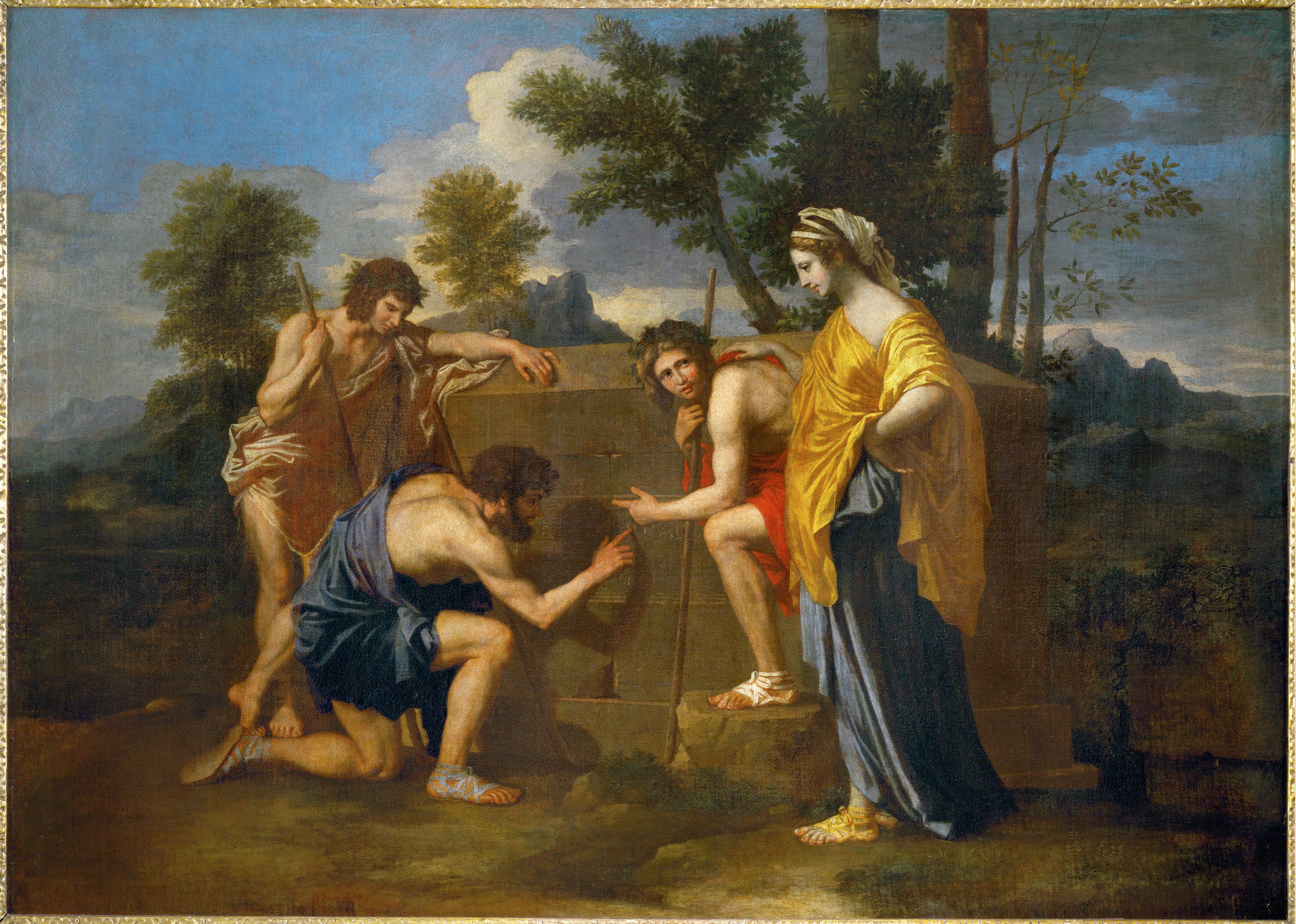 <p><span style="line-height: 19.425px;">Nicolas Poussin’s painting <em>Et in Arcadia Ego </em>(1650) can be interpreted as:</span></p>
