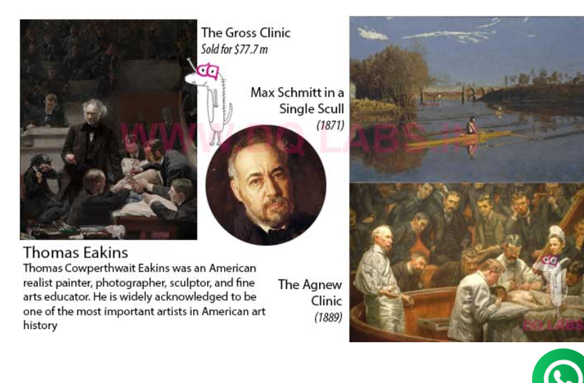 <p>American realist painter, photographer, sculptor, and fine arts educator. Widely acknowledged to be one of the most important artists in American art history. </p>