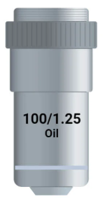 <p>Examining microscopic structures and observing details at the cellular level. A drop of oil to be placed on the specimen for optimal performance.</p>