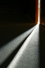 <p>slightly open; partially open</p><p>When the police carefully examined the crime scene, they found a window had been left ____.</p>