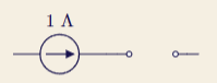 <p>Ideal current source connected in series w/ open circuit</p>