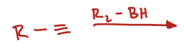 <p>Terminal Alkyne + R2-BH</p>