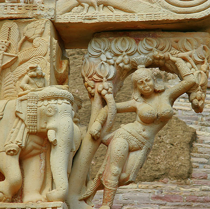 <p>Active sensual with no clear distinction between being clothed or not. The mango tree means the fecundity guardian figure. </p>